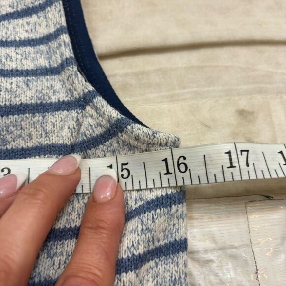 Ladies Vineyard Vines Blue and Heather White Knit Vest‎ Size XXS - Picture 11 of 12